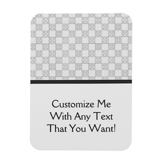 Magnet Flexible Motif patchwork gris (Vertical)