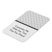Magnet Flexible Motif patchwork gris (Côté Gauche)