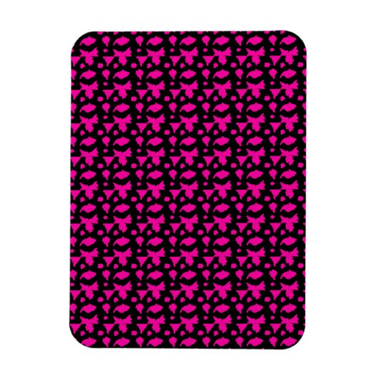 Magnet Flexible Motif Rose Abstrait (Vertical)