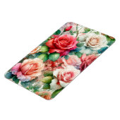 Magnet Flexible Motif Rose Fantaisiste (Côté Gauche)