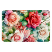 Magnet Flexible Motif Rose Fantaisiste (Horizontal)