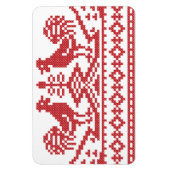 Magnet Flexible Motif russe de la croix des Roosters rouges (Vertical)