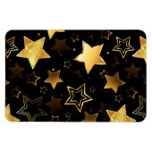 Magnet Flexible Motif sans couture avec étoiles d'or (Horizontal)