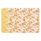 Magnet Flexible Motif textile avec orange et gol vibrants (Horizontal)