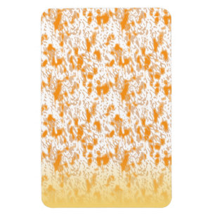 Magnet Flexible Motif textile avec orange et gol vibrants