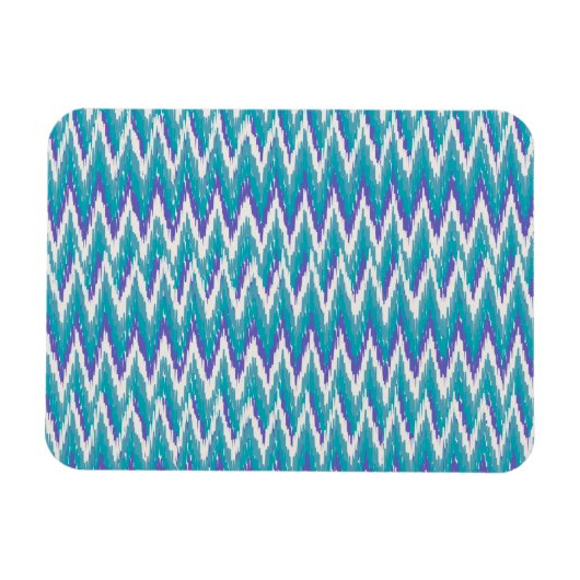 Magnet Flexible motif turquoise et Amethyst iKat ZigZag (Horizontal)
