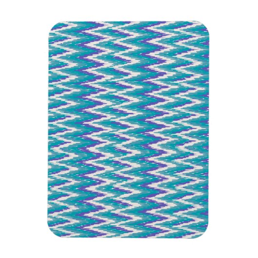 Magnet Flexible motif turquoise et Amethyst iKat ZigZag (Vertical)