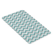 Magnet Flexible Motif turquoise et Crystal Zigzag (Côté Droit)