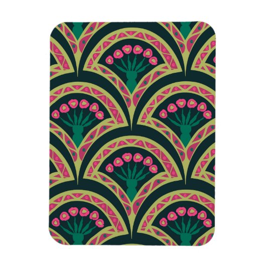 Magnet Flexible motif vert en forme de coque (Vertical)