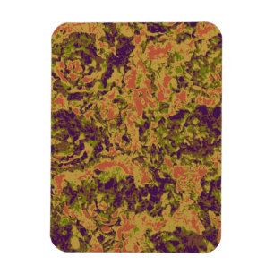 Magnet Flexible Motif vibrant de camouflage de fleur