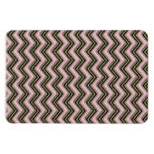Magnet Flexible Motif Zigzag noir et rose (Horizontal)