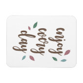 Magnet Flexible Motivation citation plume calligraphie texte (Horizontal)