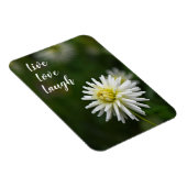Magnet Flexible Motivation d'une seule fleur blanche (Côté Droit)