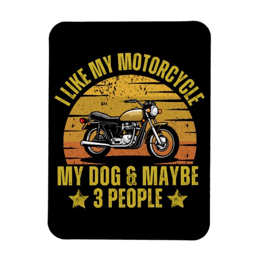 Magnet Flexible Moto Chien (Vertical)