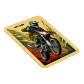 Magnet Flexible Motocross de nom personnalisé (Côté Droit)