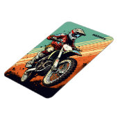 Magnet Flexible Motocross de nom personnalisé (Côté Gauche)
