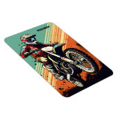Magnet Flexible Motocross de nom personnalisé (Côté Droit)
