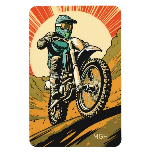 Magnet Flexible Motocross monographique personnalisé (Vertical)