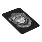 Magnet Flexible Motocycliste Chimpanzé (Côté Droit)