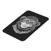 Magnet Flexible Motocycliste Chimpanzé (Côté Gauche)