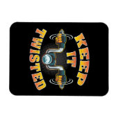 Magnet Flexible Motorcycle Biker Gardez-Le Tourné (Horizontal)