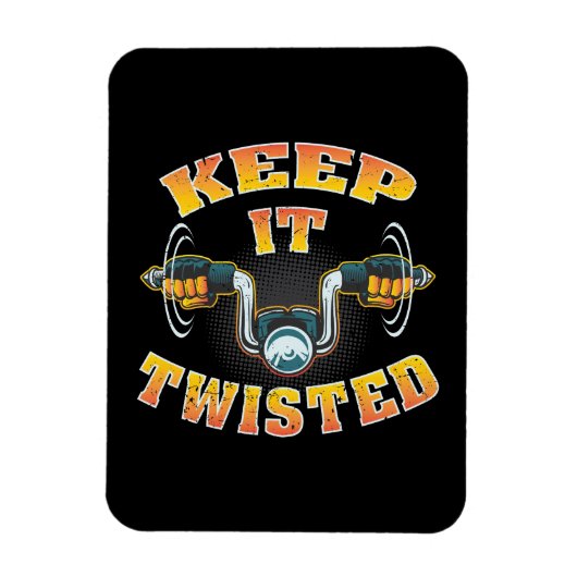 Magnet Flexible Motorcycle Biker Gardez-Le Tourné (Vertical)