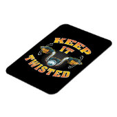 Magnet Flexible Motorcycle Biker Gardez-Le Tourné (Côté Gauche)