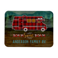 Motorhome RV Camper Travel Van Rustic Personalized