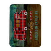 Magnet Flexible Motorhome RV Camper Travel Van Rustic Personalized (Vertical)