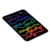 Magnet Flexible Mots D'Art À Thème Chakra À Arc En Ciel Inspiré (Côté Droit)