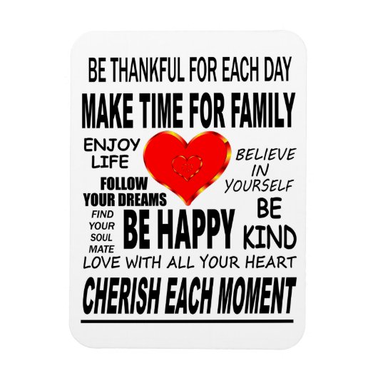 Magnet Flexible Mots Inspirants À Vivre Par (Vertical)