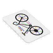 Magnet Flexible Mots Motivationnels, Vélo, Cyclisme, Vélo Femmes (Côté Droit)