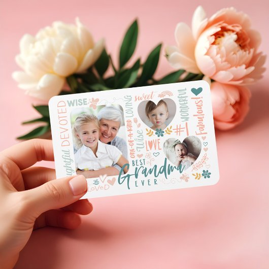 Magnet Flexible Mots pour le collage photo de la meilleure grand-m