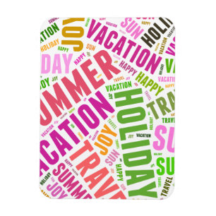 Magnet Flexible Mots relatifs aux vacances