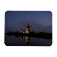 Moulin à vent éclairé à l'aimant rectangulaire de