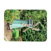 Magnet Flexible Moulin à vin vert Jardin Décor (Horizontal)