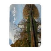 Magnet Flexible Moulins de Bruges, reflets d'automne (Vertical)