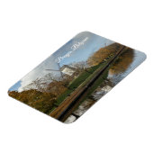 Magnet Flexible Moulins de Bruges, reflets d'automne (Côté Gauche)