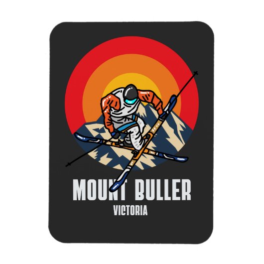 Magnet Flexible Mount Buller Ski Victoria (Vertical)