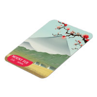 mount fiji Japon imprimé voyage vintage