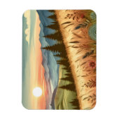 Magnet Flexible Mountain Forest Hills Country Boho Nature (Vertical)