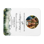 Magnet Flexible Mountain Pine 13 Anniversaire du Mariage Enregistr (Horizontal)