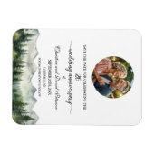 Magnet Flexible Mountain Pine 26 Anniversaire du Mariage Enregistr (Horizontal)