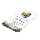Magnet Flexible Mountain Pine 68 Wedding Anniversary Save the Date (Côté Gauche)
