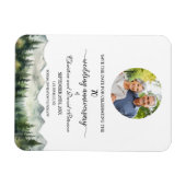 Magnet Flexible Mountain Pine 70e Anniversaire de Mariage Save the (Horizontal)
