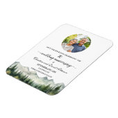 Magnet Flexible Mountain Pine 70e Anniversaire de Mariage Save the (Côté Gauche)