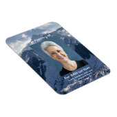 Magnet Flexible  Mountains Alpine Memorial Keepsake (Côté Droit)