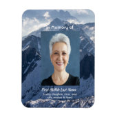 Magnet Flexible  Mountains Alpine Memorial Keepsake (Vertical)