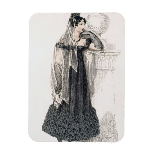 Magnet Flexible Mourning dress, fashion plate from ackermann's Rep (Vertical)