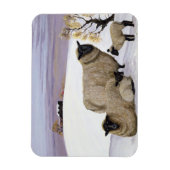 Magnet Flexible Mouton en hiver (Vertical)